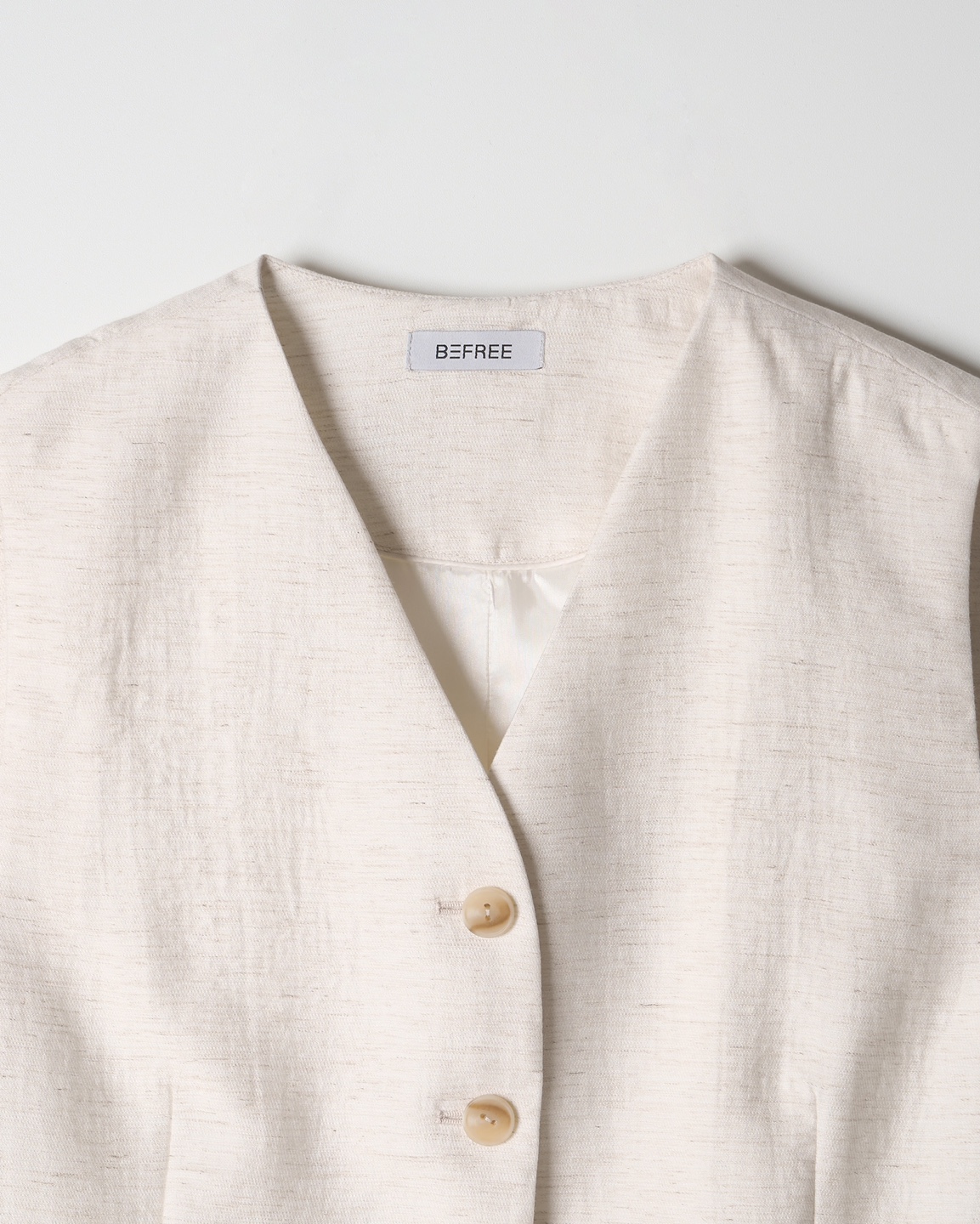 Classic Linen Tailored Vest