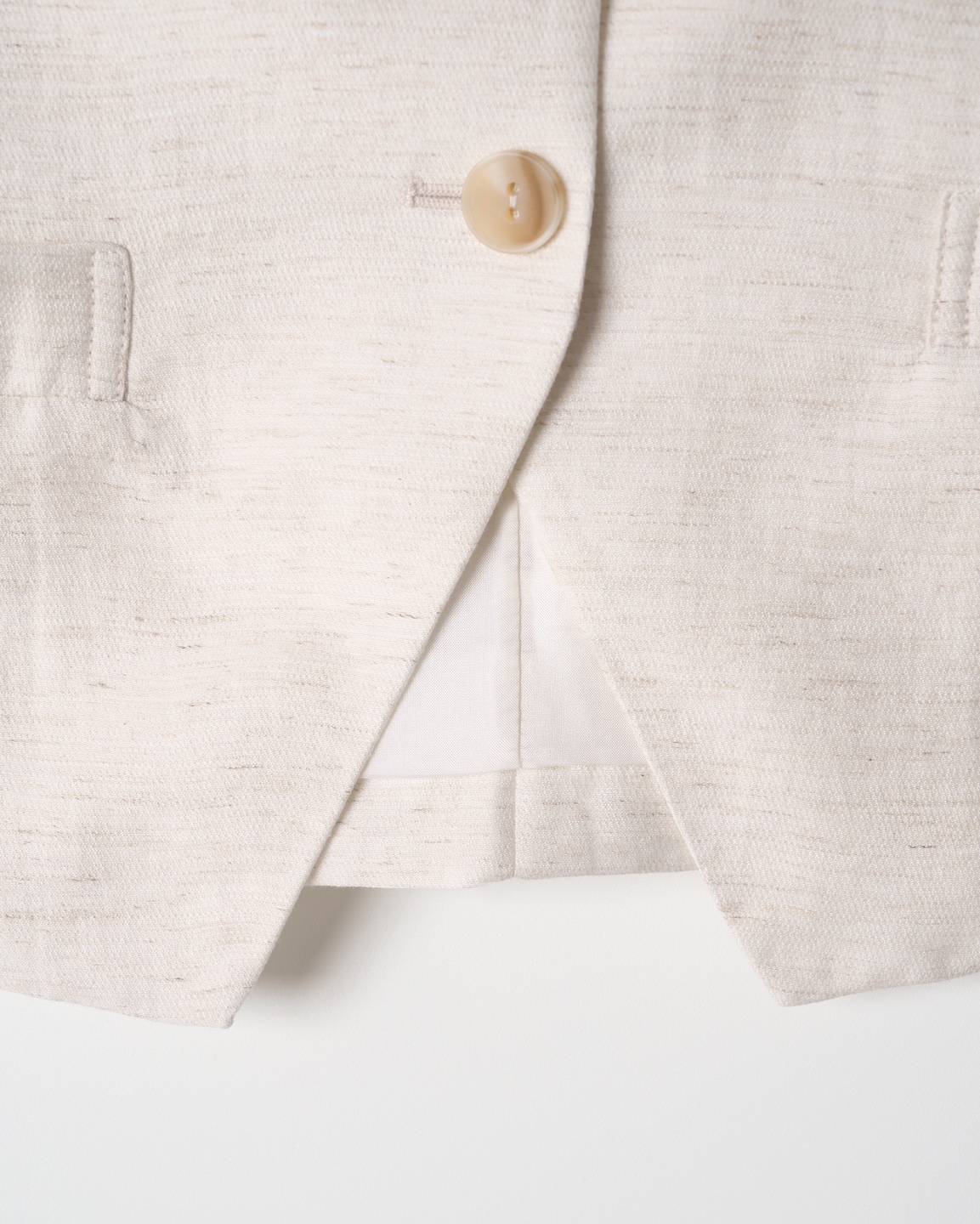 Classic Linen Tailored Vest