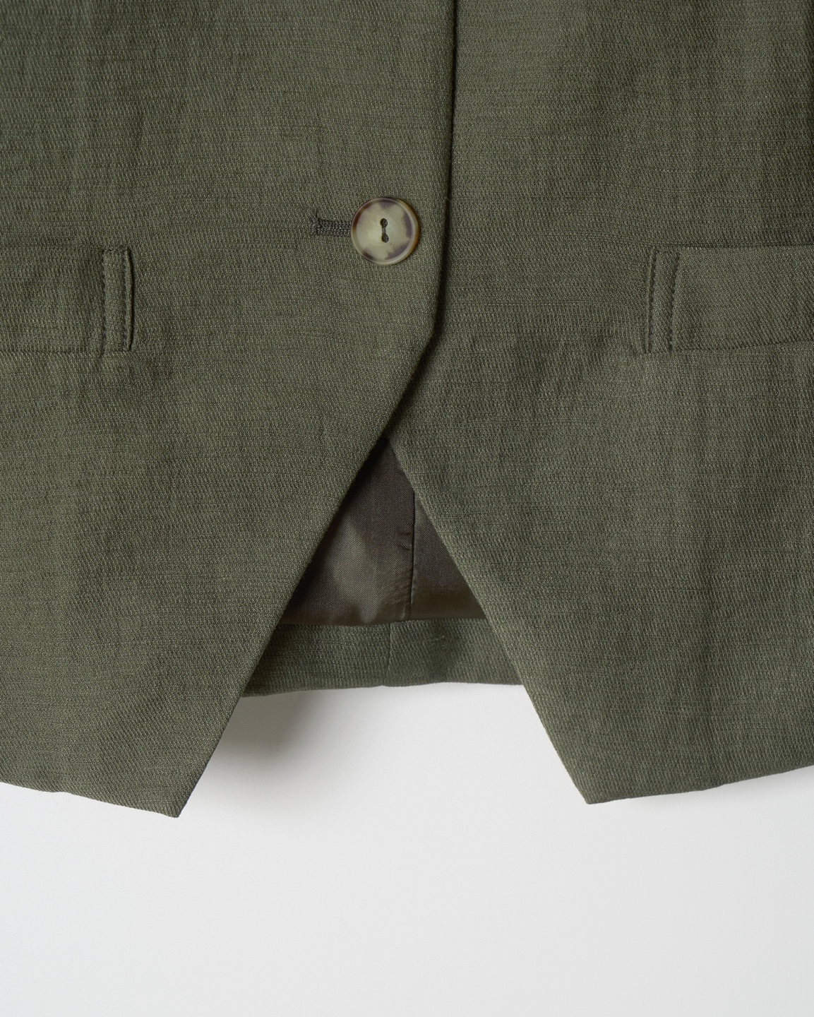 Classic Linen Tailored Vest