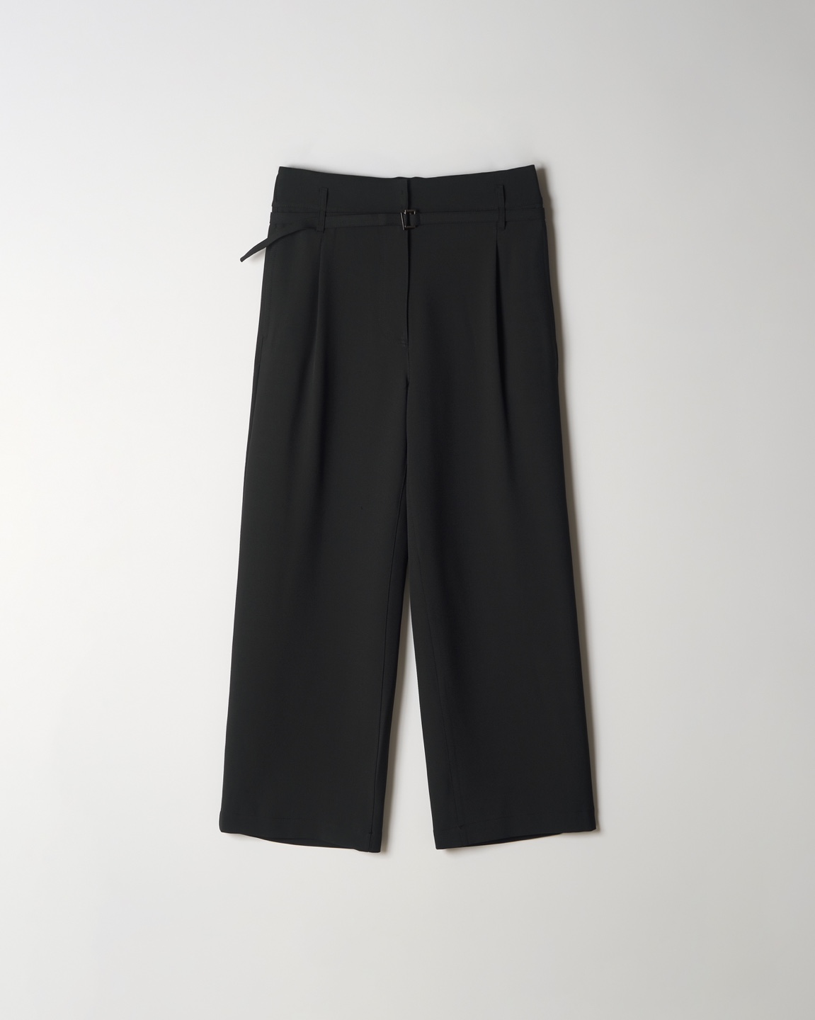 Buckle Detail Wide Slacks