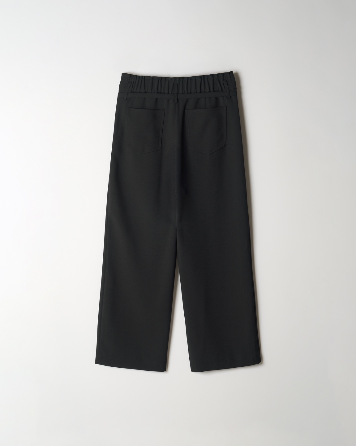 Buckle Detail Wide Slacks