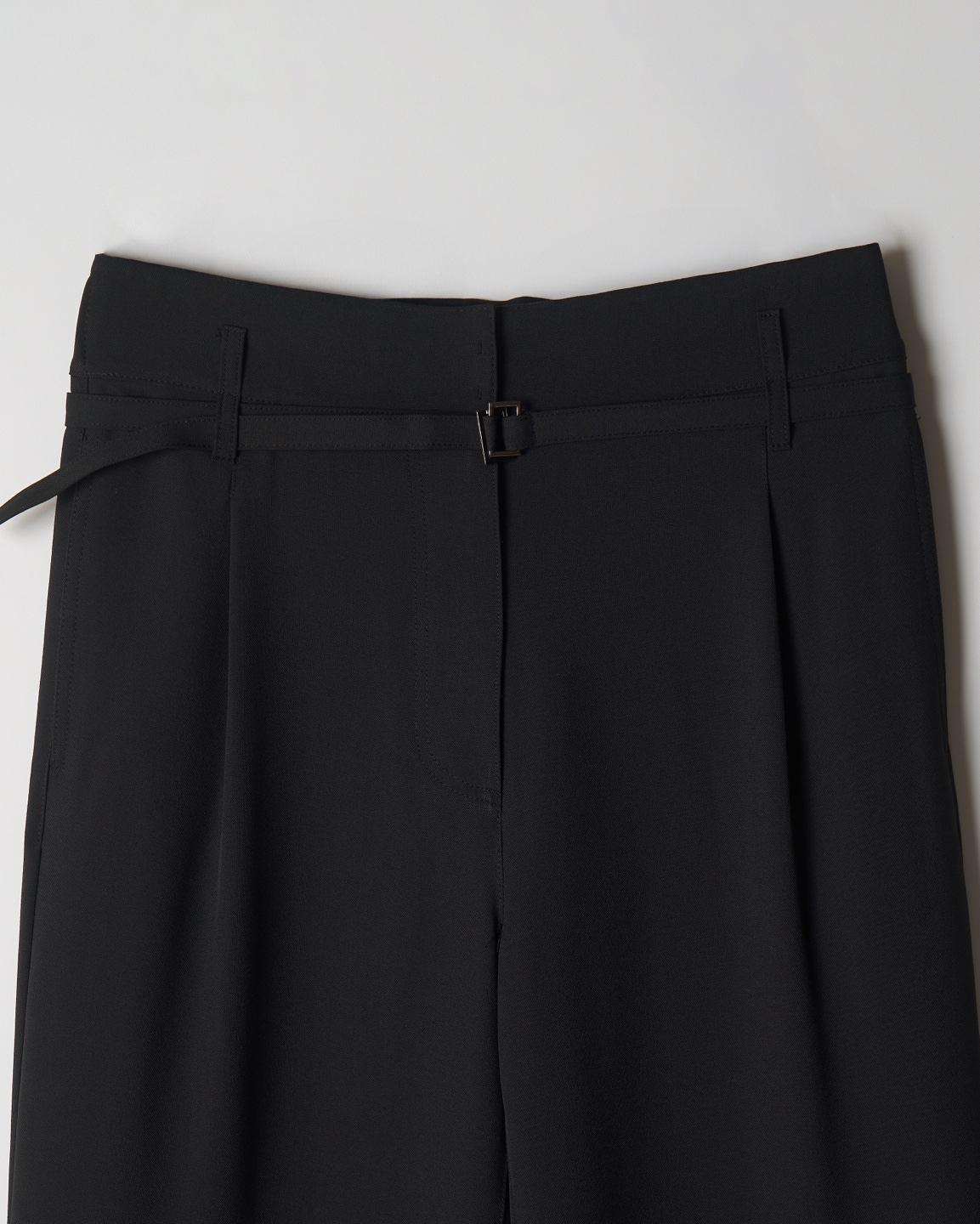 Buckle Detail Wide Slacks