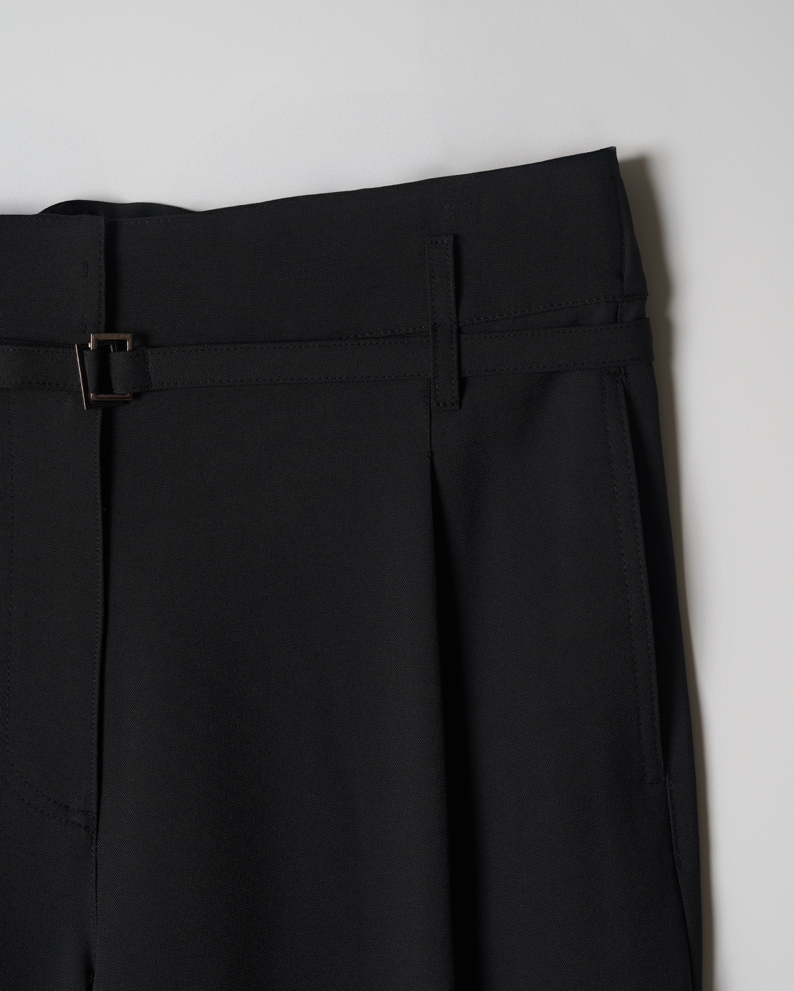 Buckle Detail Wide Slacks