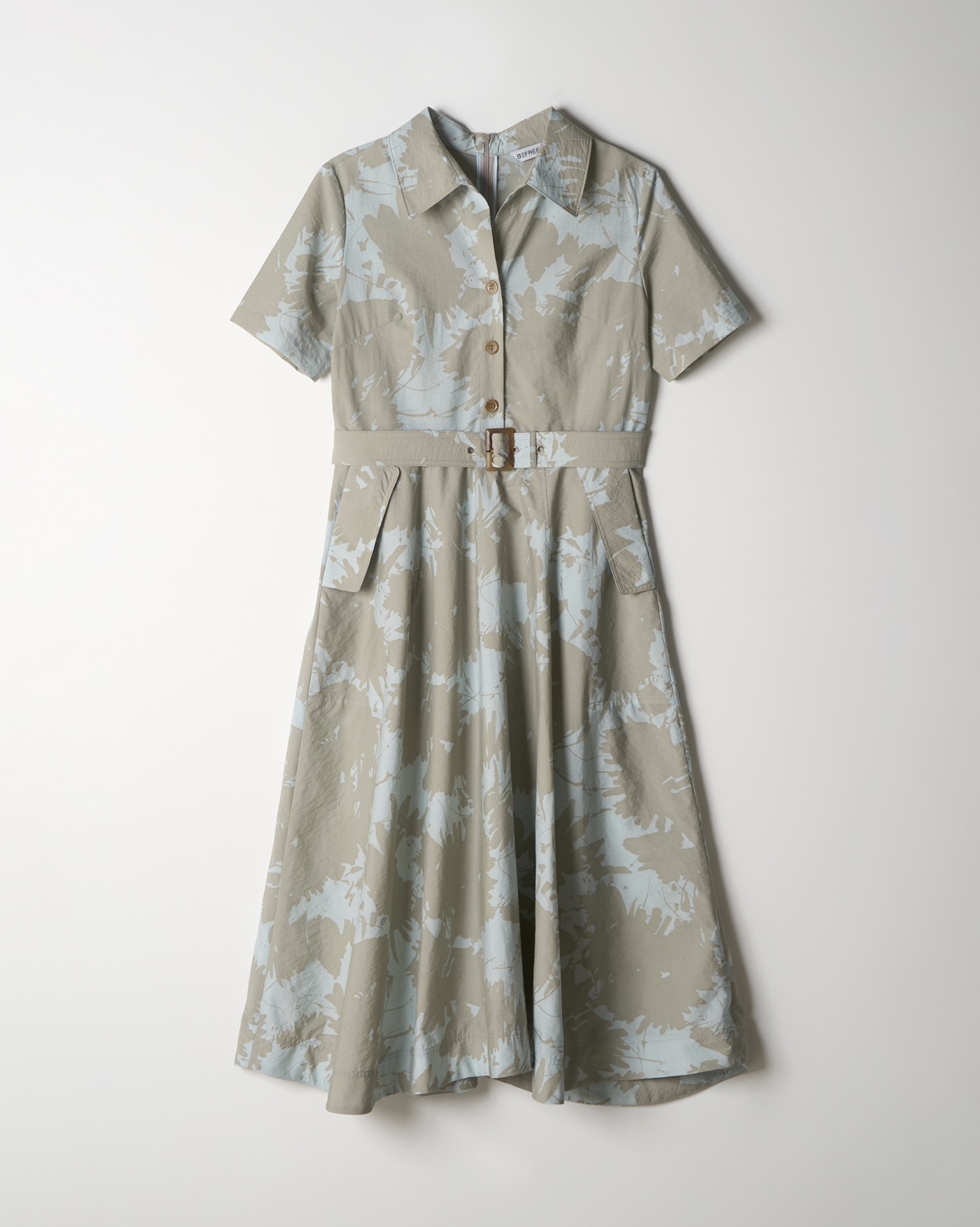 Summer Belted Shirt Dress