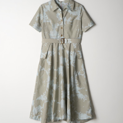 Summer Belted Shirt Dress