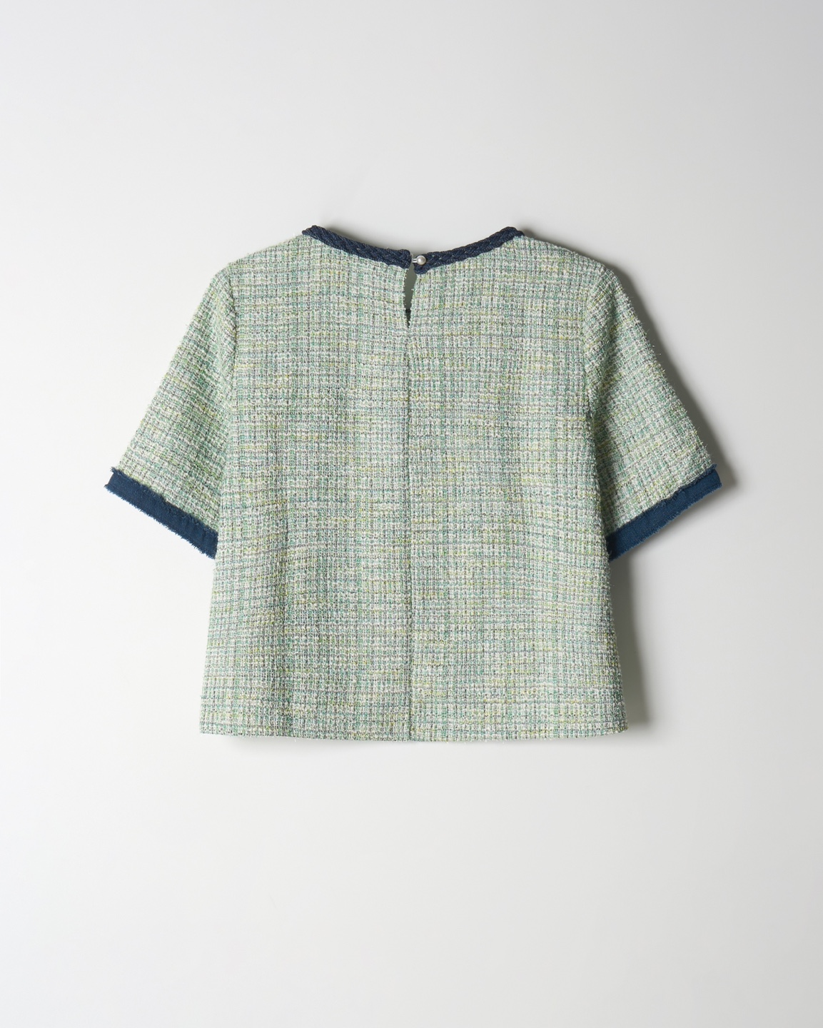 Tweed Short Sleeve Top