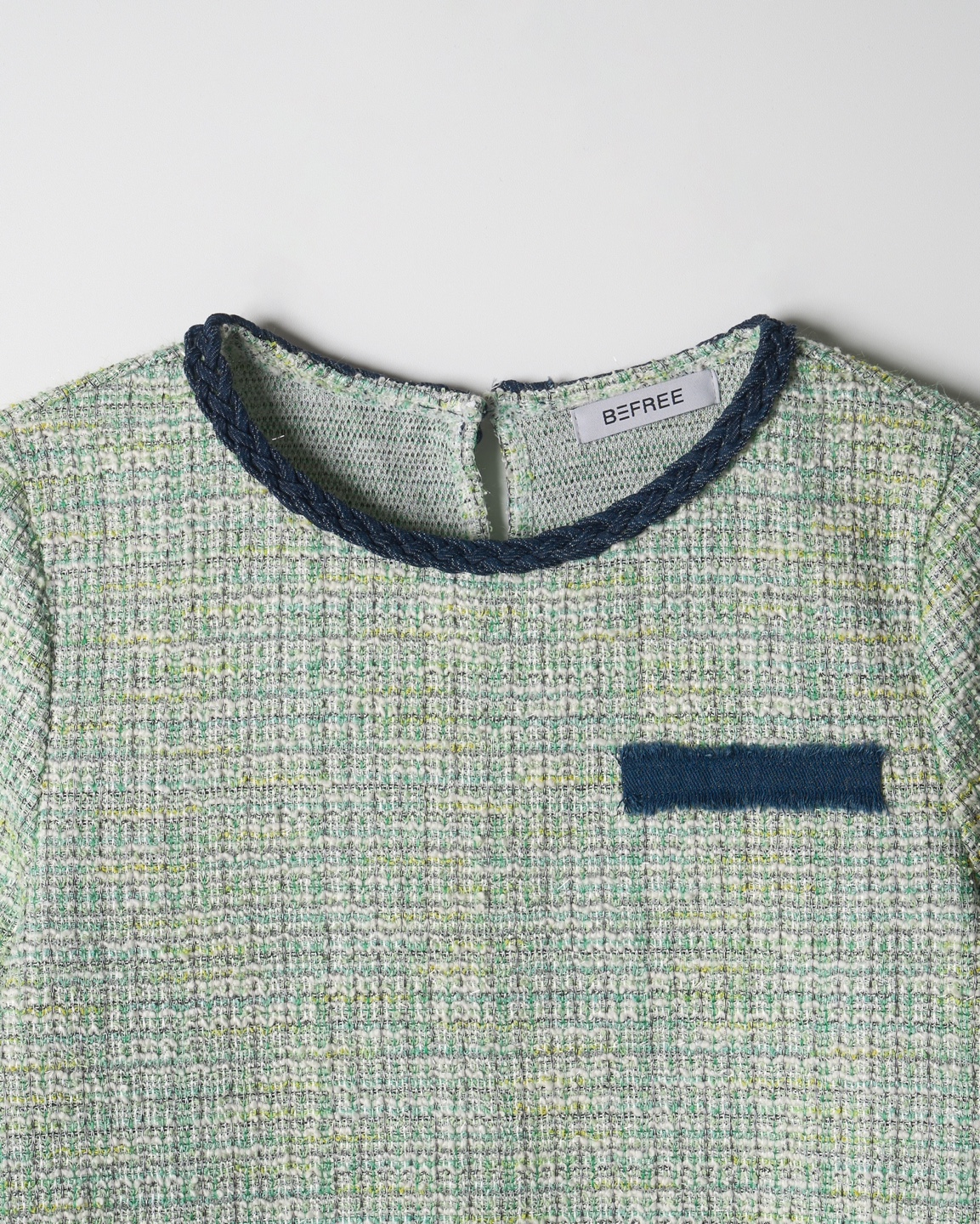 Tweed Short Sleeve Top