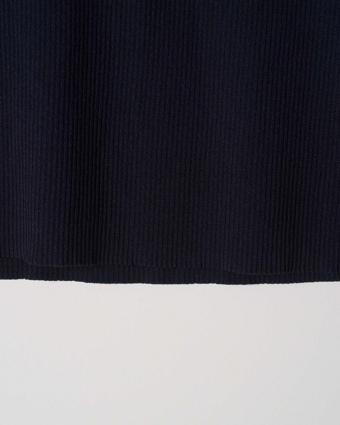 BEFREE Logo Ribbed Half Sleeve Top