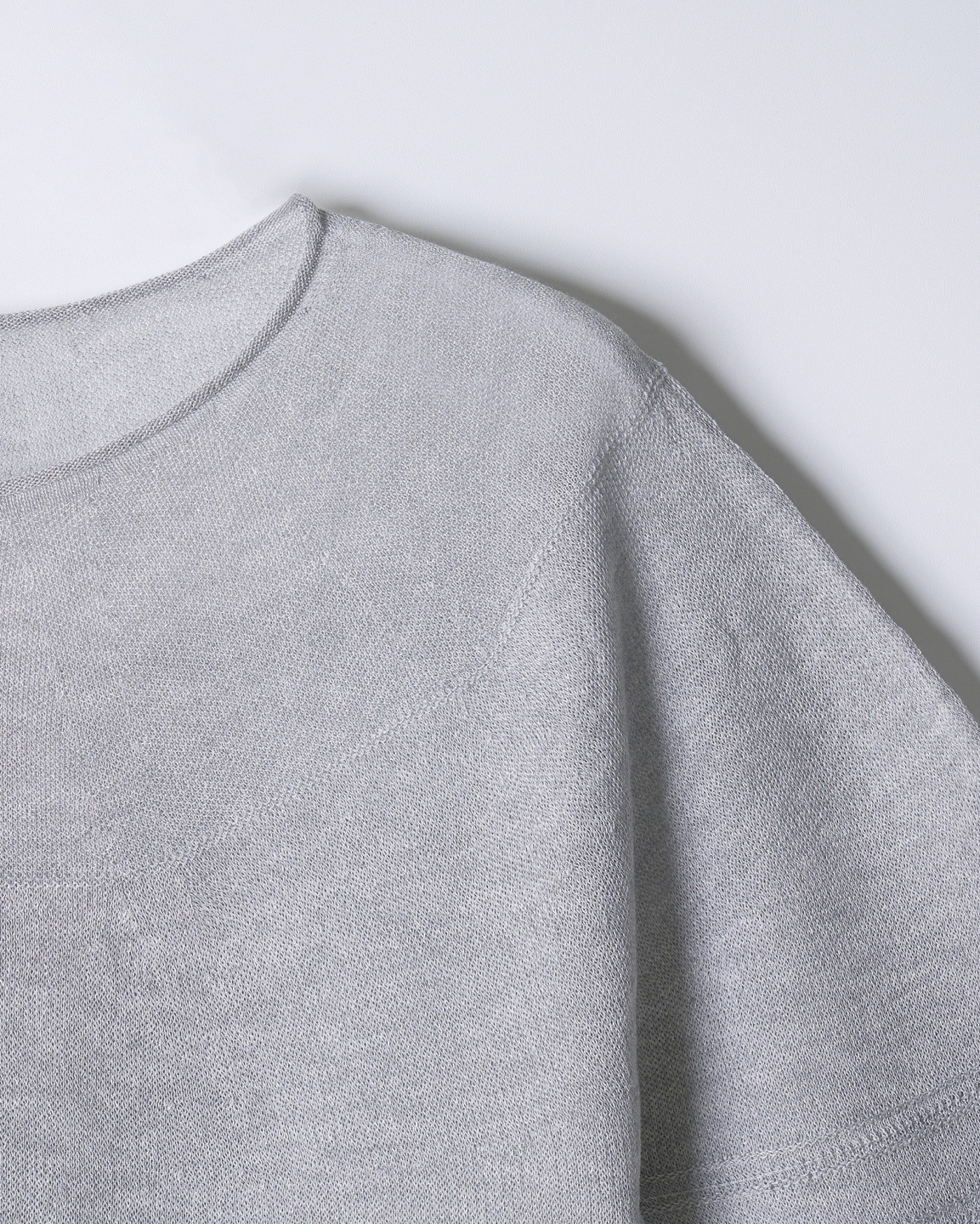 Soft Round Neck Short Sleeve Knit