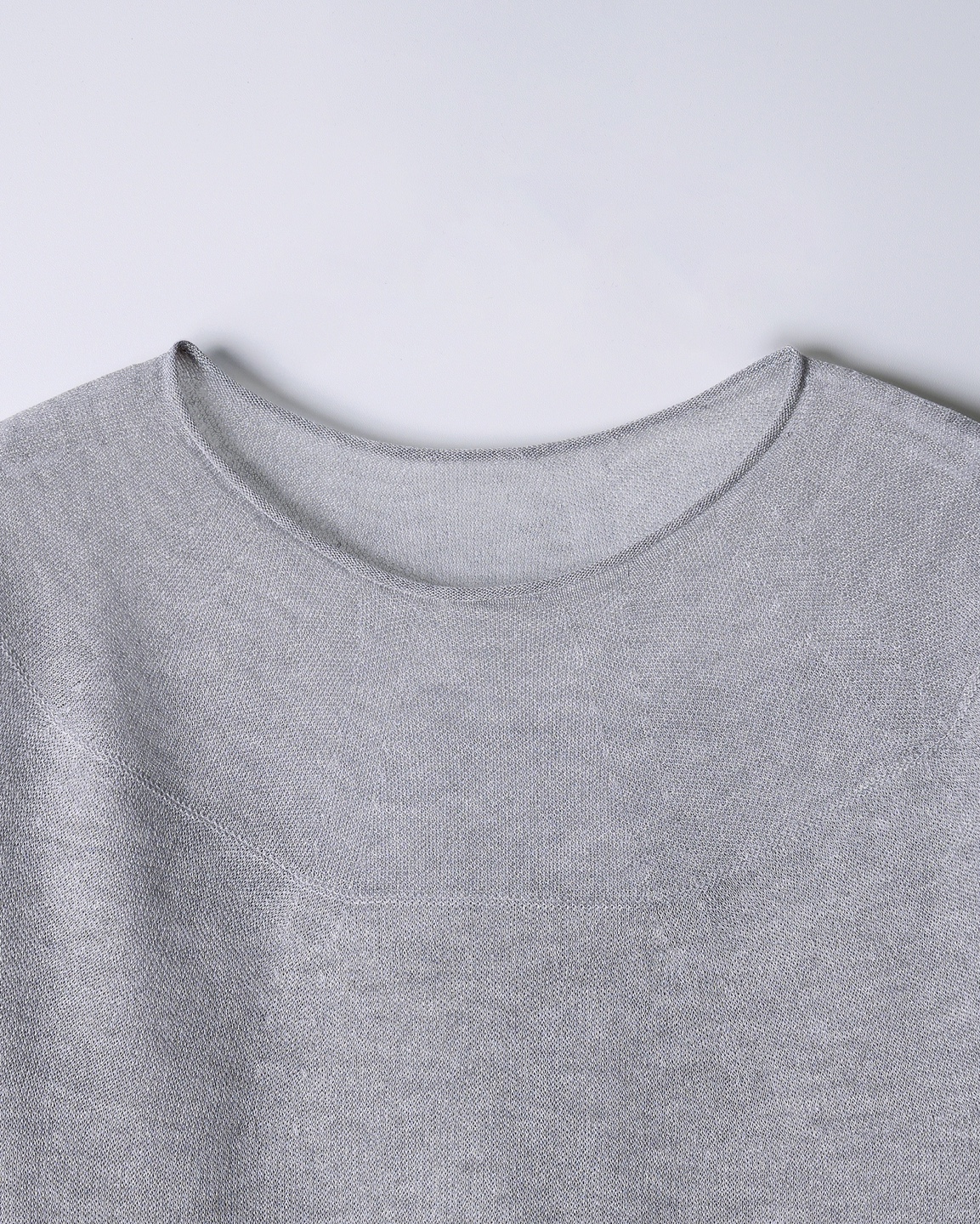 Soft Round Neck Short Sleeve Knit