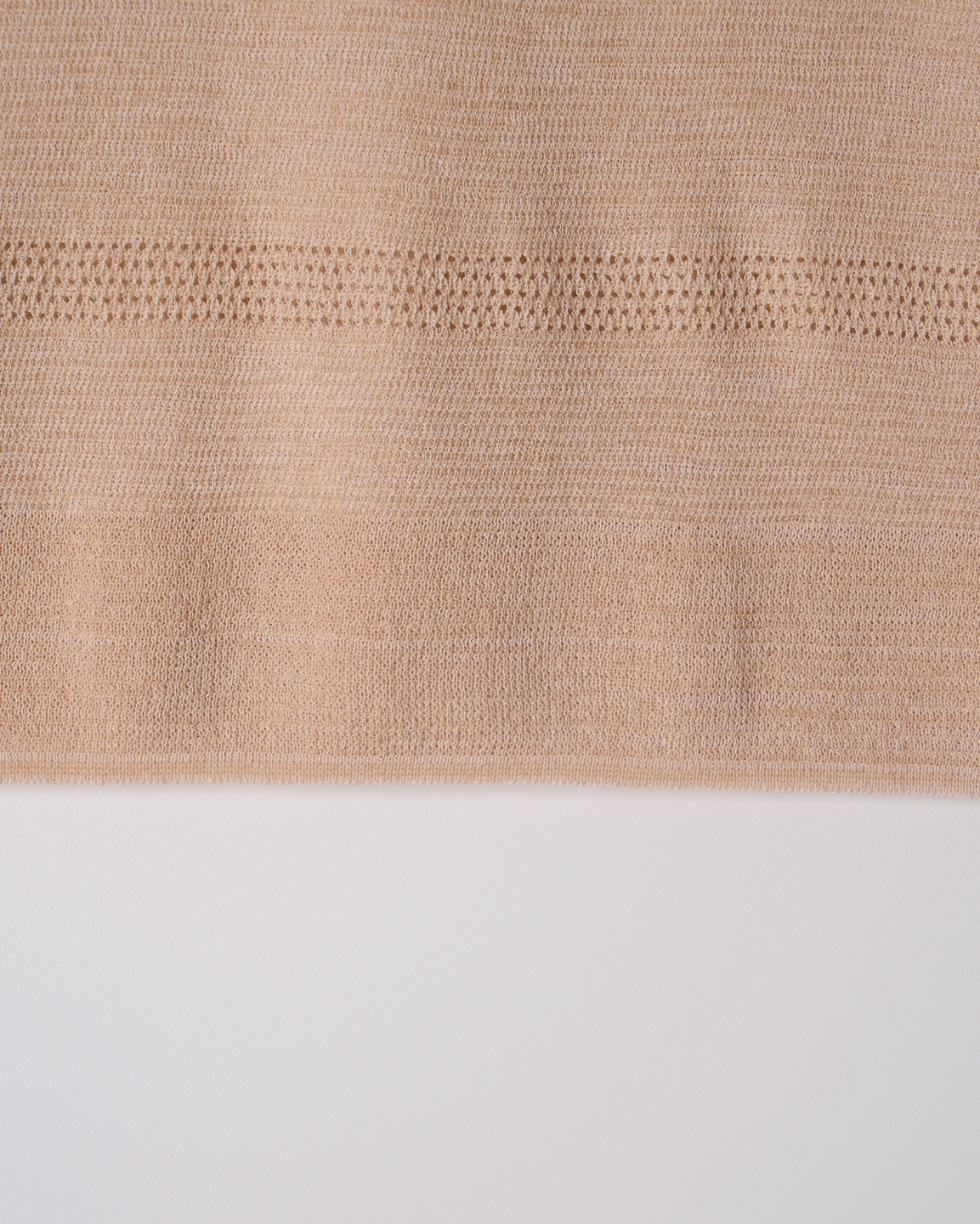 Stripe Collar Short Sleeve Knit