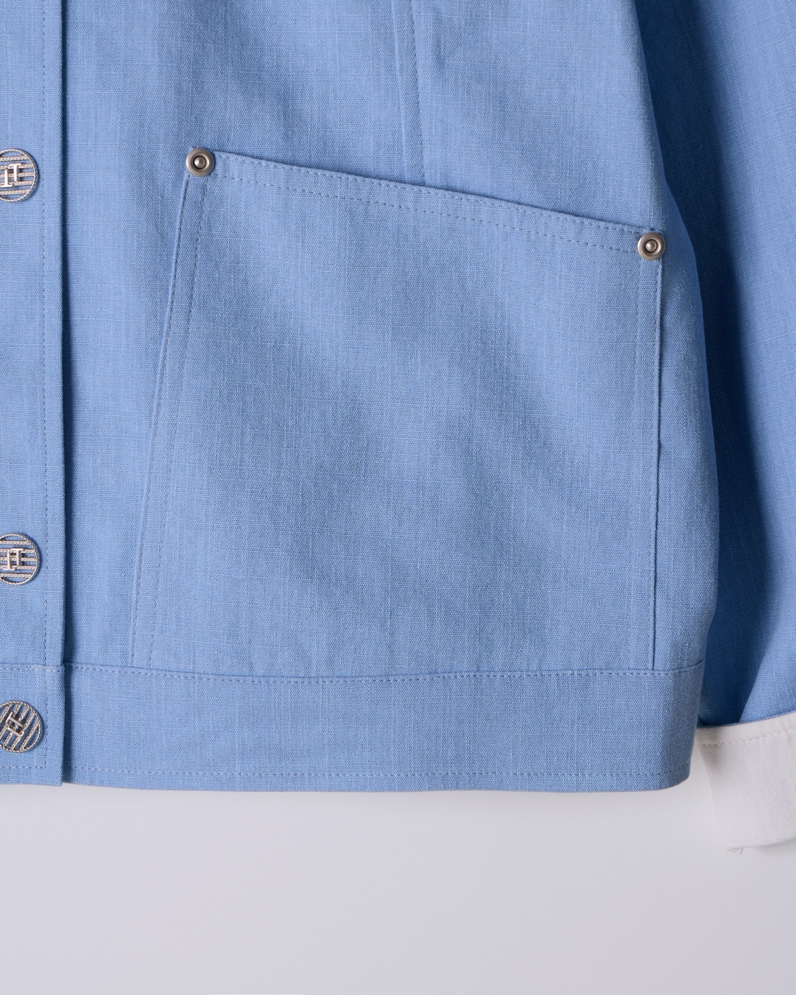 Light Blue Casual Jacket