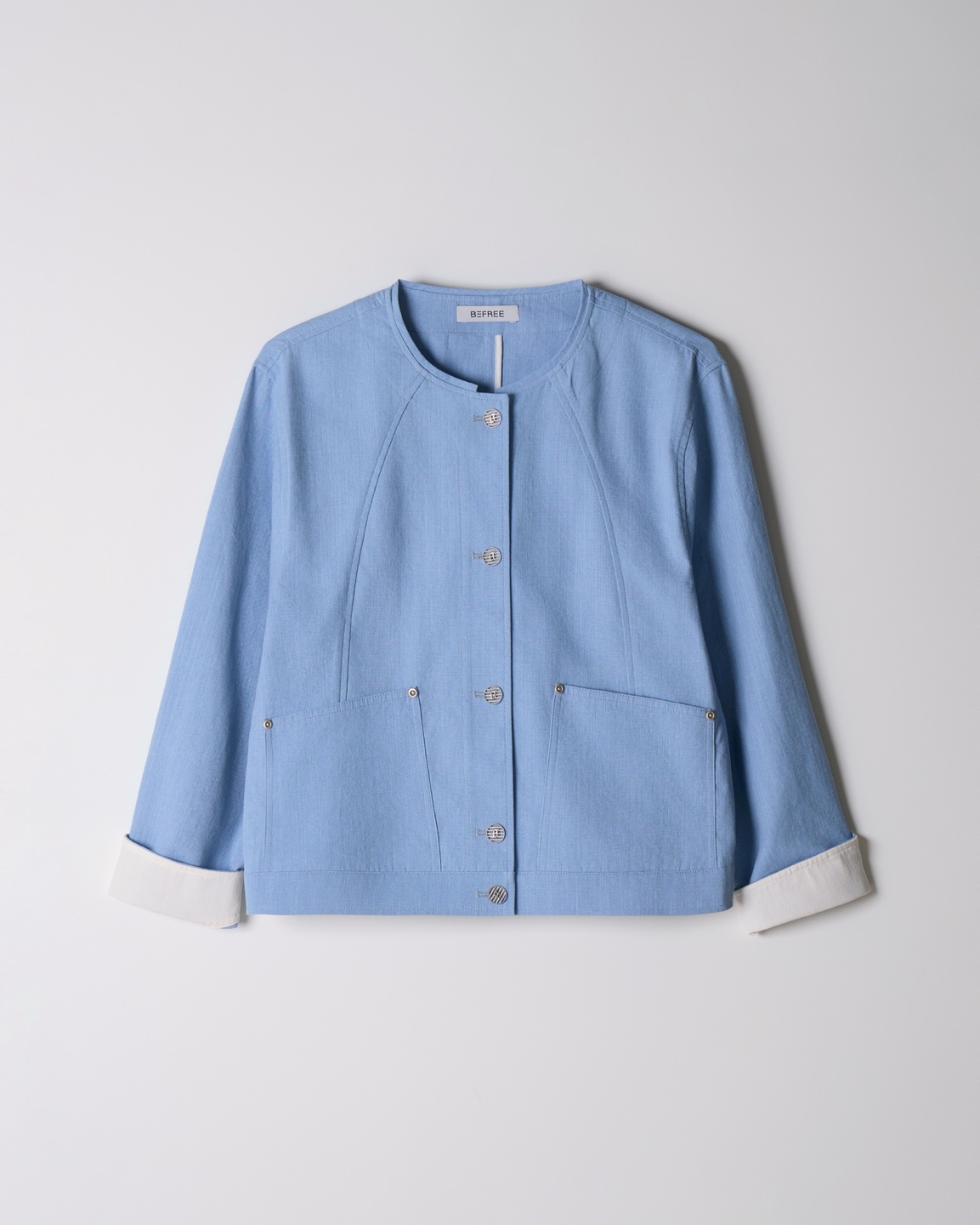 Light Blue Casual Jacket