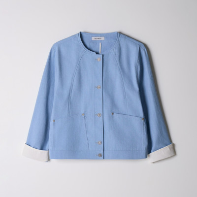 Light Blue Casual Jacket
