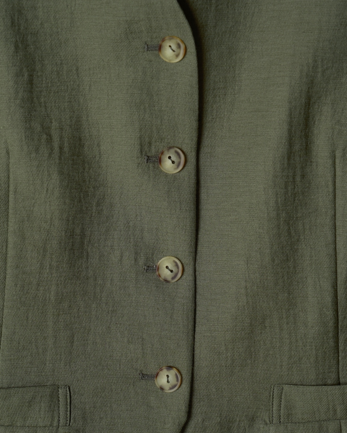 Olive Green Tailored Vest