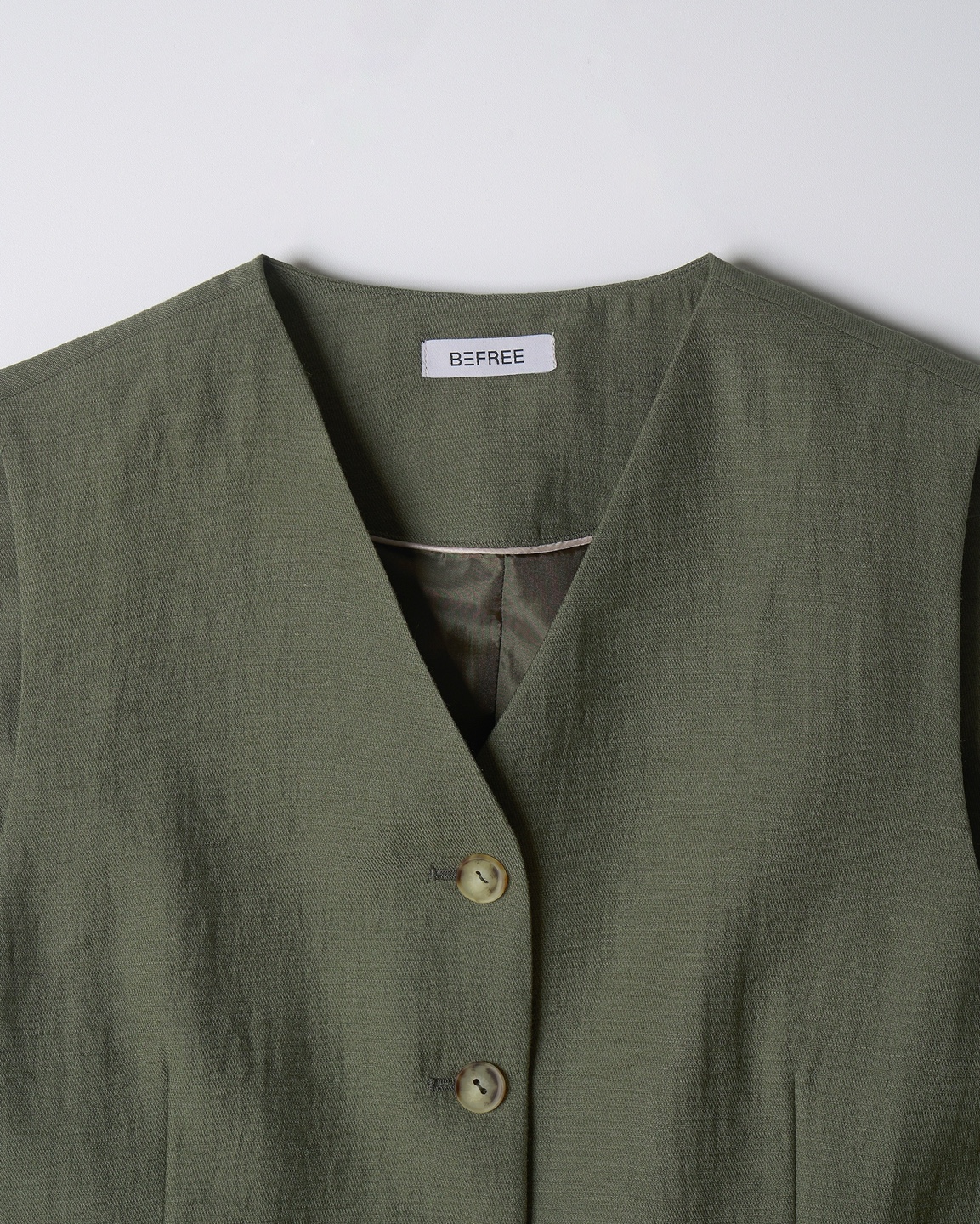 Olive Green Tailored Vest