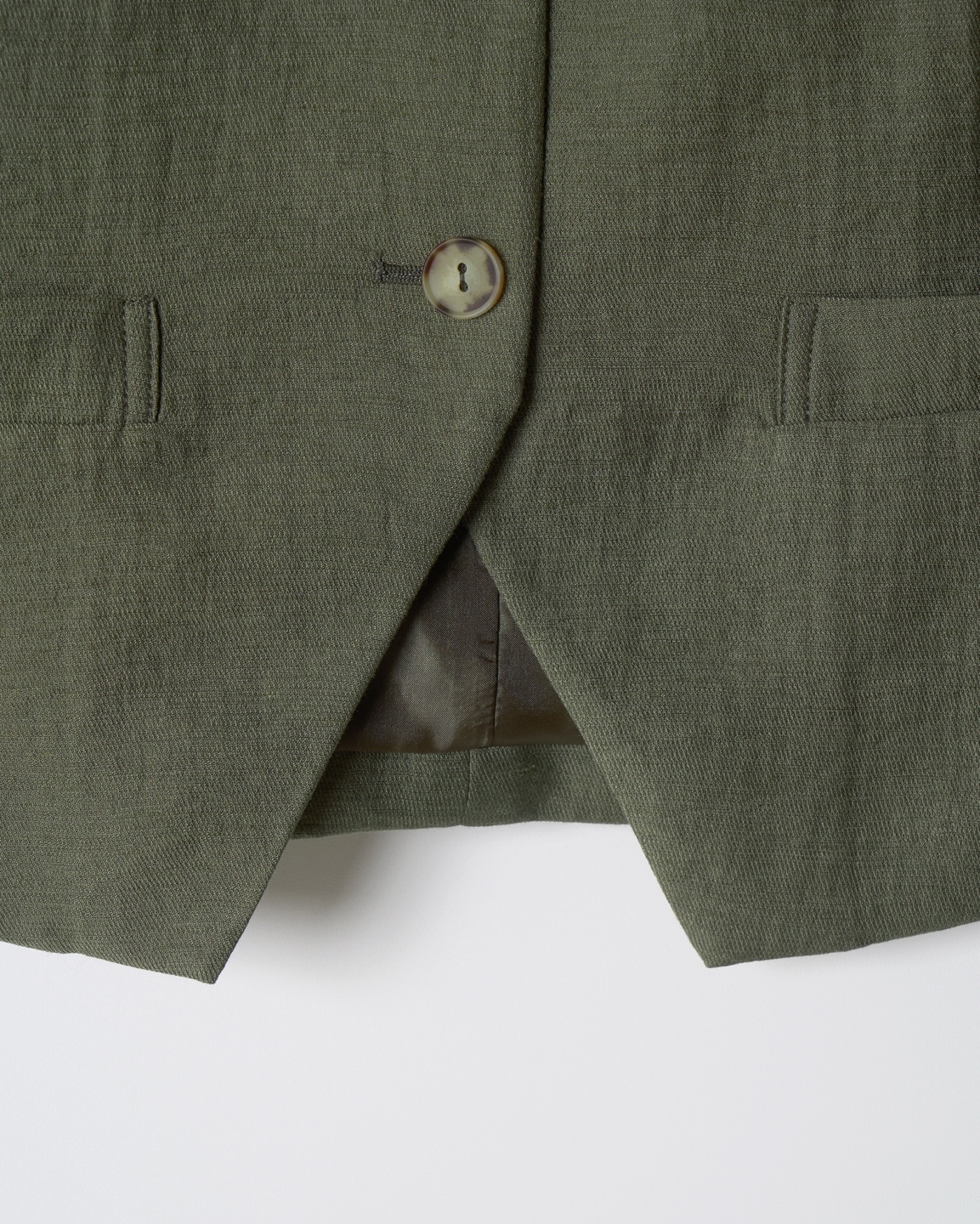 Olive Green Tailored Vest