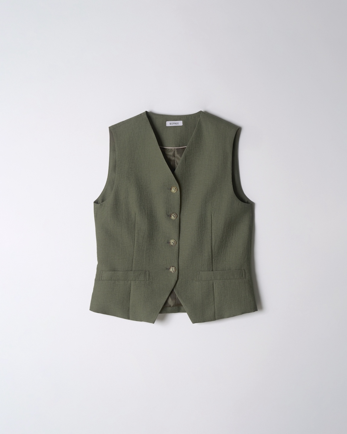 Olive Green Tailored Vest