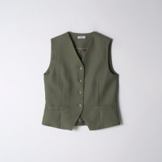 Olive Green Tailored Vest