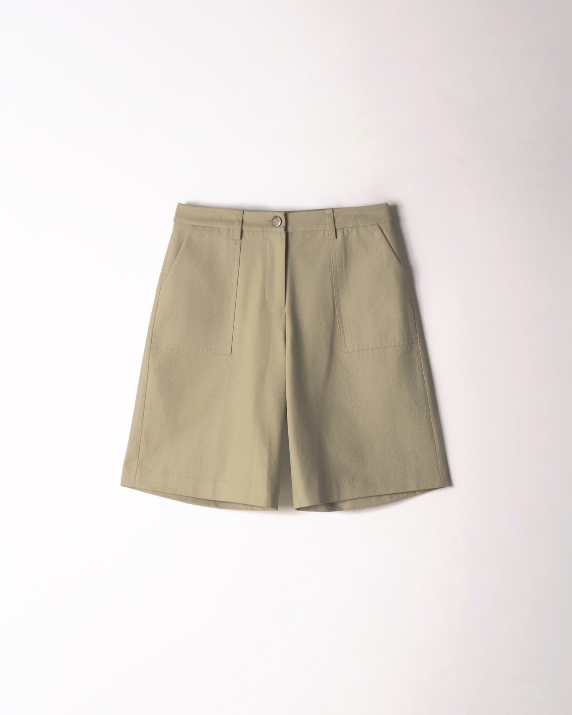 Light Beige Casual Shorts