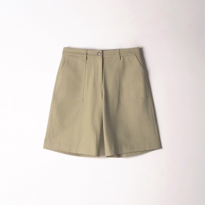 Light Beige Casual Shorts