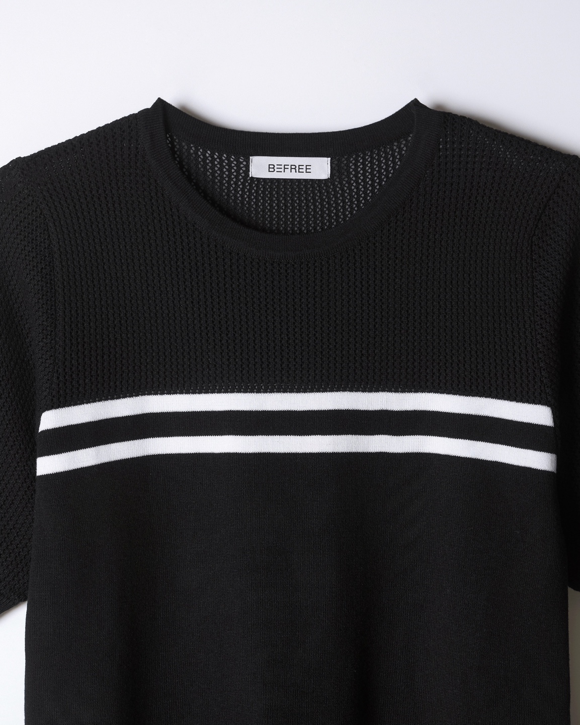 Modern Line Knit-Mix Dress