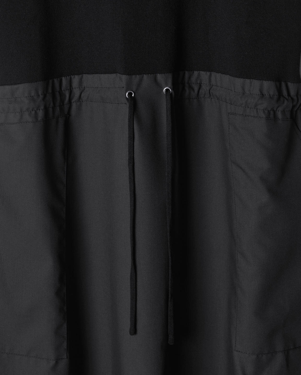 Modern Line Knit-Mix Dress