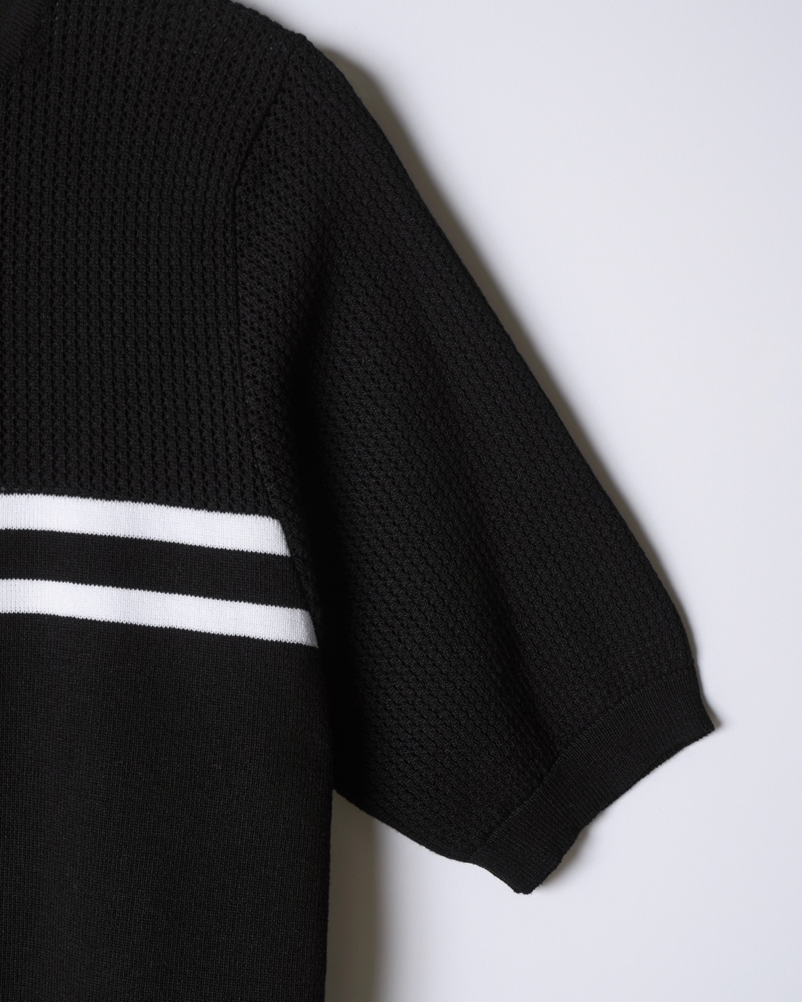 Modern Line Knit-Mix Dress