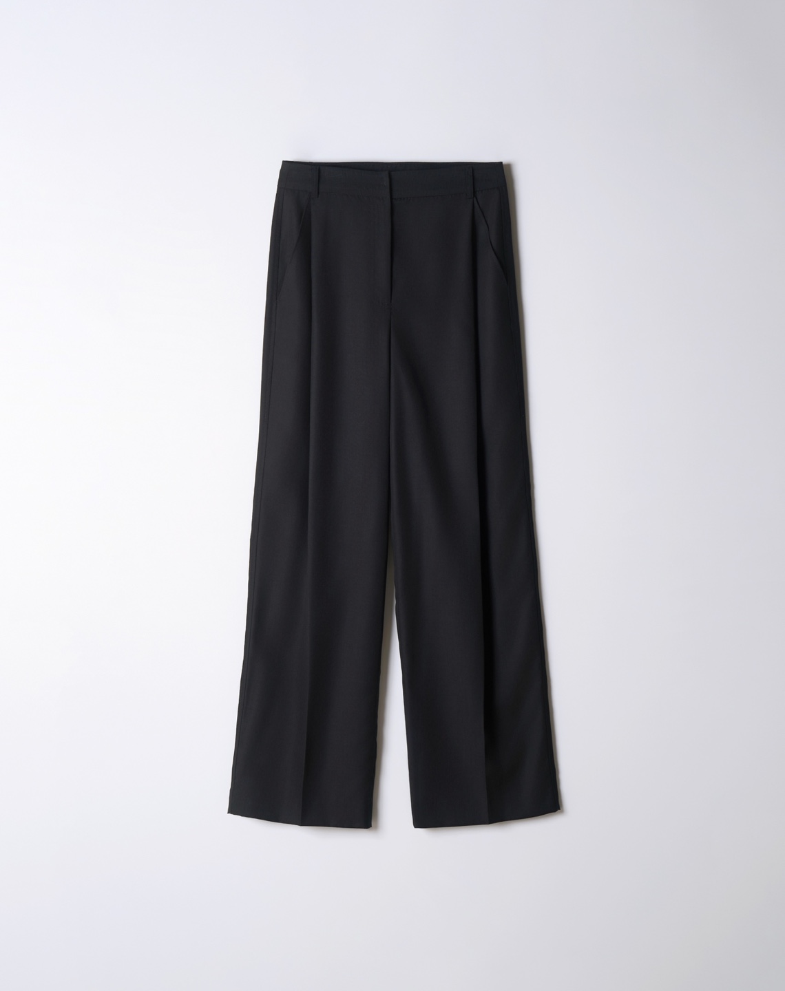 Pin-Tuck Wide Slacks