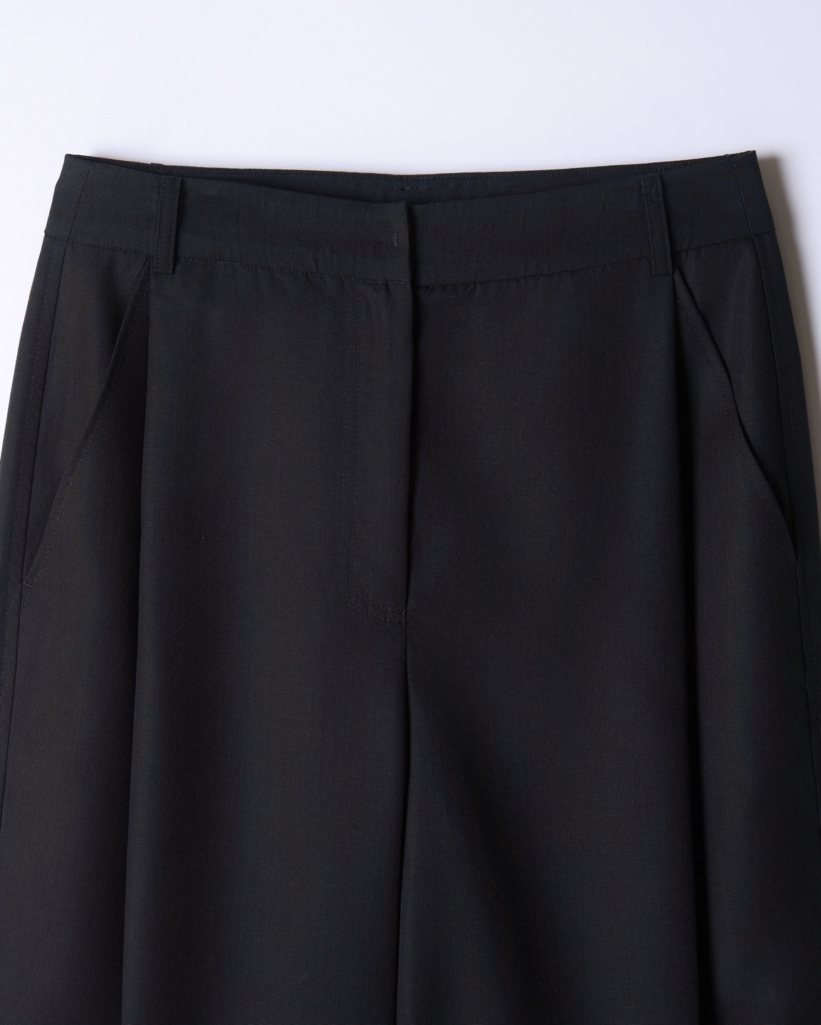 Pin-Tuck Wide Slacks